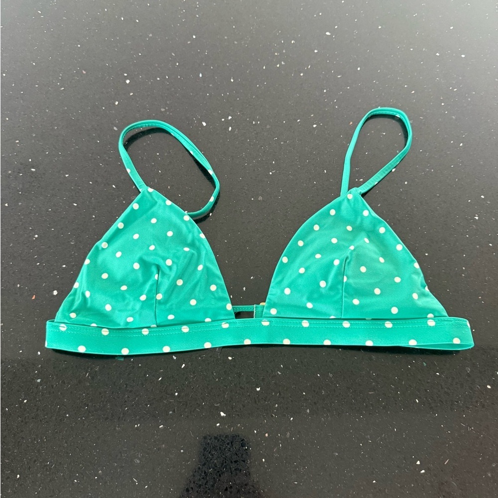 Summersalt Green Polka Dot Bikini Top